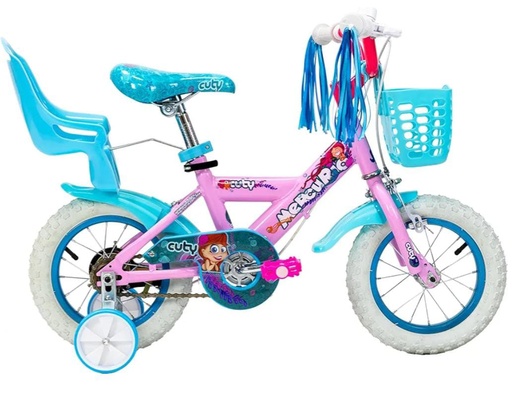 Bicicleta R/12 Cuty Mercurio Niña C/Cubre Cadena