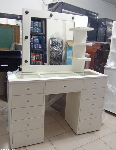 Tocador Vanity Espejo Normal Suemy 11 Cajas