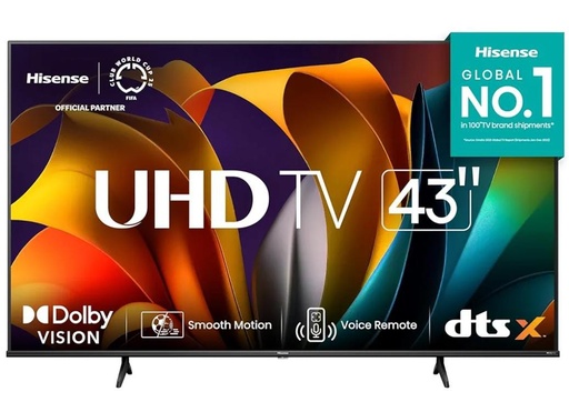 Pantalla Hisense 43'' Android 4k 43A6NV