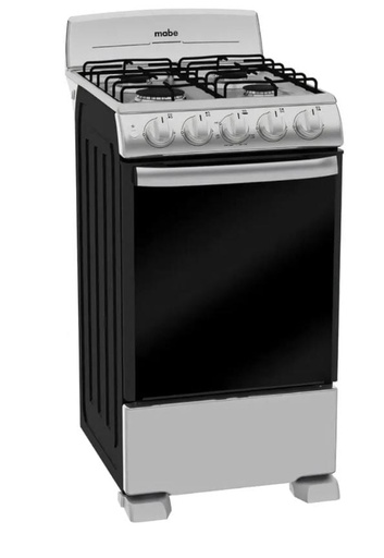 Estufa Mabe 20'' Silver 1Q Jumbo Acero Inoxidable EM5041BAIS1A