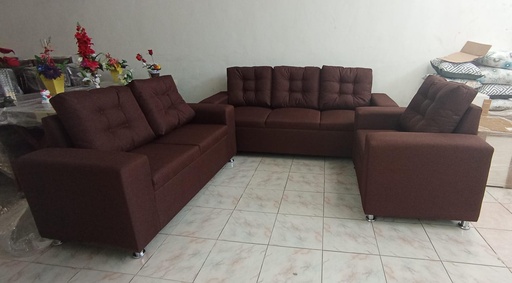 Juego De Sala Keyla C/Madera 2-1-1