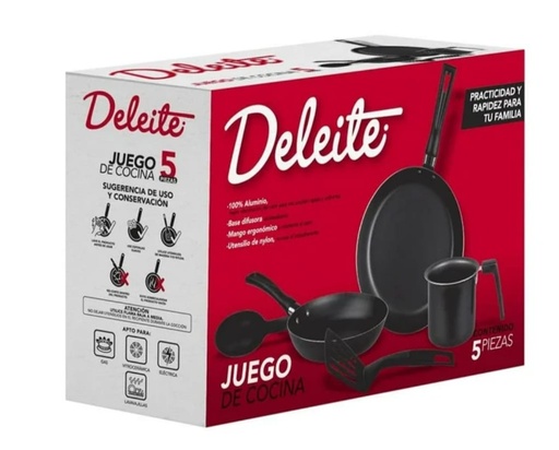 Batería De Cocina Deleite 5 Piezas  3572