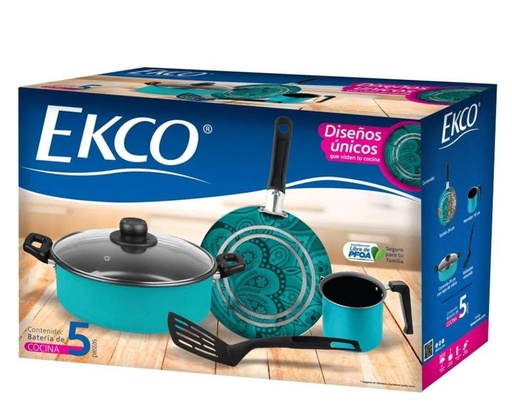Batería De Cosina 5 Pzas Ekco #2879