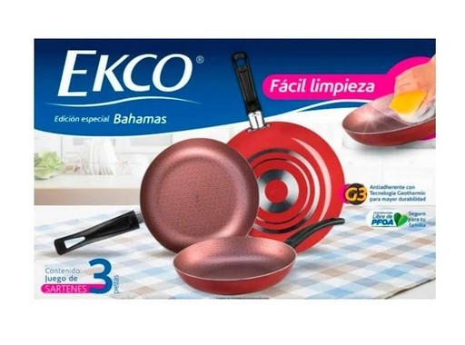 Set De Sarten Ekco 3 pzs #973428